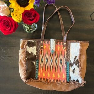 Country chic purse/cow print